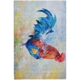thumbnail image 2 of Addison Rugs Dream Shag Premium Machine Washable Transitional Rooster Blue Rectangle Rug, 8' x 10', 2 of 8