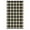 Brown/Black, variant on HOMERRY Geometric Plaid Outdoor Rug Straw Plastic Area Rug for Balcony Pool RV Waterproof Reversible Carpet, Brown/White, 9'x 12'