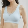 thumbnail image 2 of Kogui Sports Bras for Women High Support Racerback Longline Sports Bras for Women - High Neck Padded Crop Workout Tank Top with Built in Pads (Blue,XXL), 2 of 5