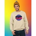 thumbnail image 2 of Coming Out Club Bubblegum Stamp Sweatshirt Men -Smartprints Designs, Male Small, 2 of 4