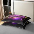 thumbnail image 4 of Game Consoles 100% Cotton Bedding Sets King Purple Gamepad Duvet Cover Universe Gamer Space Geometric Bedroom Decor Galaxy Glow Gaming Comforter Cover（No Comforter）, 4 of 6