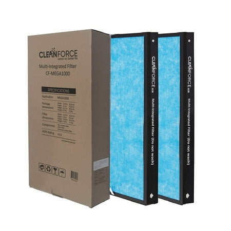 

CLEANFORCE Multi-Integrated Filter for MEGA1000 Air Purifier (1 Set Include 2 Pieces)