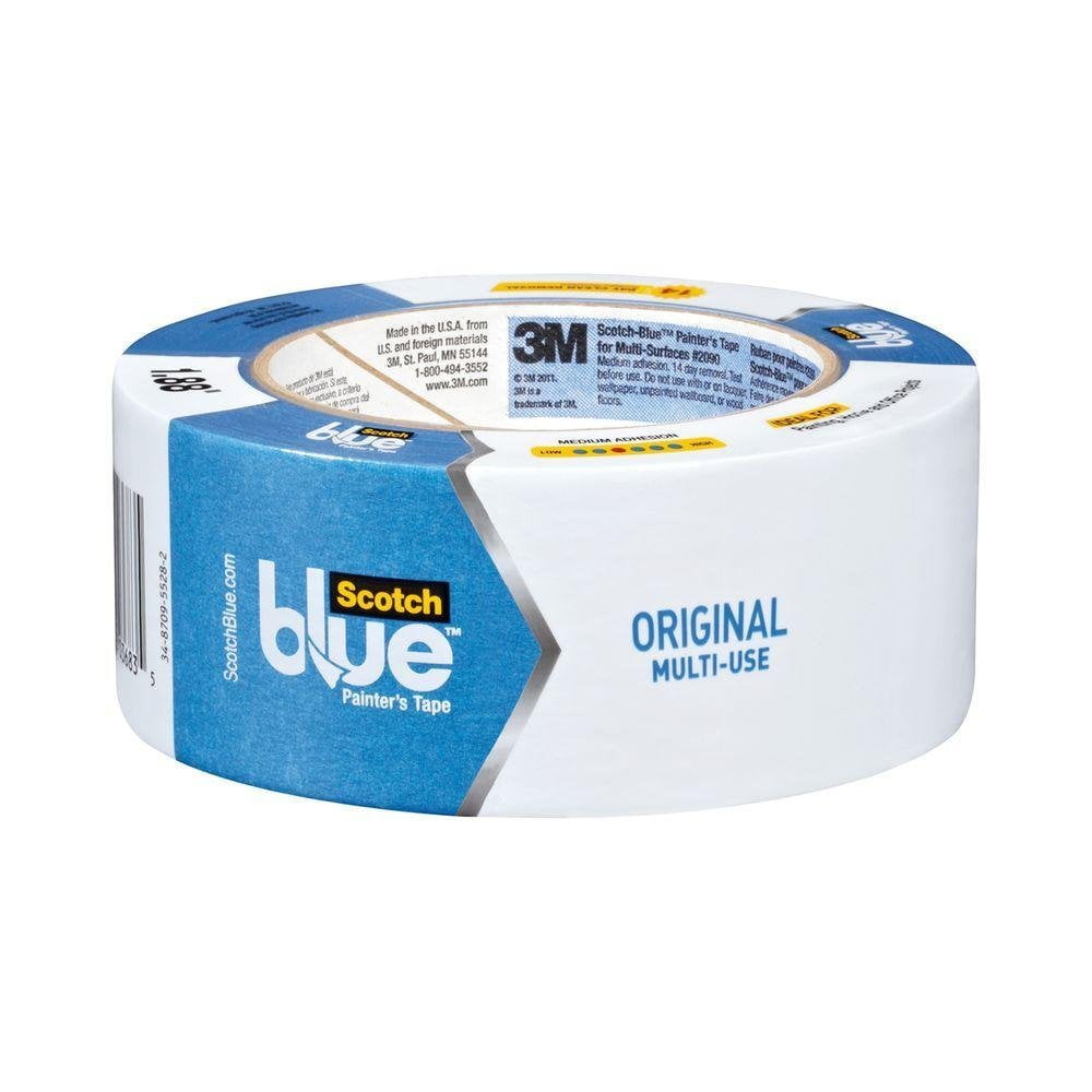 3m 2090-48 scotch blue painters masking tape 1.88 in x 60 yd 6 pack 3m 2090-48 scotch blue painters masking tape 1.88 in x 60 yd 6 pack
