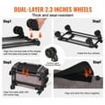 thumbnail image 4 of Wheeled Rolling with Telescoping Handle & Shoulder Strap Suitable for Pets Under 25 lbs Includes Folding Bowl Grey, 4 of 6