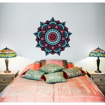 Wall Decal Mandala Full Color Murals Namaste Vinyl Decals Stickers Boho Decor