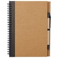 thumbnail image 3 of Spiral Notebook with Pen, College Ruled Writing Pad, Thick Hardcover, for Journals, Stud ents, Office and Business Black 1Set, 3 of 6