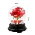 thumbnail image 4 of Cheer US Beauty and The Beast Rose, Red Silk Rose That Lasts Forever in a Glass Dome with LED Lights,Gift for Mothers Day Valentine's Day Wedding Anniversary, 4 of 8