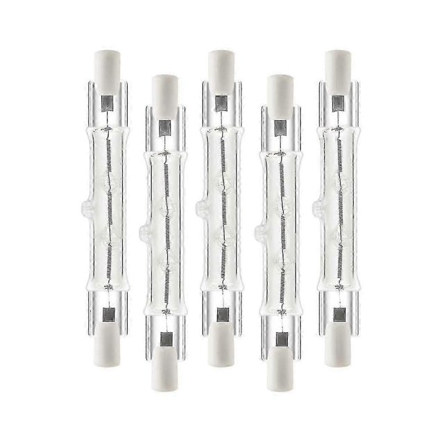 5 Pack R7s 118mm 300w 230v,r7s Halogen Linear Light Bulb, Dimmable Halogen Lamp For Construction Wo