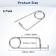 thumbnail image 3 of Uxcell 6-Pack Pin de Seguridad de Pasador en Forma de Broche, Pines de Acero Inoxidable M2x29, Sujetadores de Broche de Bloqueo Rápido, Clips Retenedores Pesados, 3 of 7