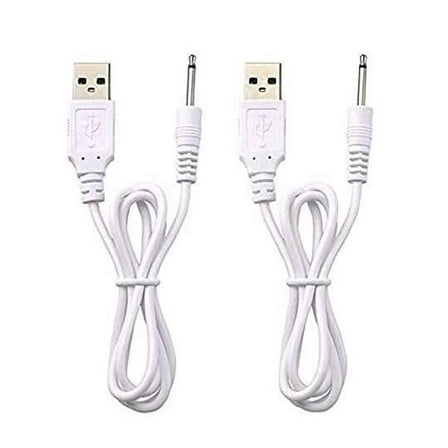 Brandonz 2-Pack USB to DC Charging Cable 2.5mm Cord