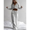 thumbnail image 4 of Conjunto Deportivo Informal de 2 Piezas para Mujer, Sudadera con Capucha y Pantalón Deportivo, Ideal para Viajes y Aeropuertos. Conjuntos de Estar por Casa. L, 4 of 8