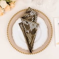 thumbnail image 4 of Balsa Circle 5 Black 20x20 in Polyester Dinner Table Napkins Gold Mirror Foil Party Events, 4 of 8