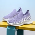 thumbnail image 5 of WZEIIOT Girls Breathable Mesh Sneakers Lightweight Casual Slip-On Soft Sole Sports Shoes, 5 of 9