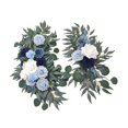 thumbnail image 5 of Kuntesetty 2 Pack Artificial Flowers for Wedding Arch, Floral Arrangement, Home Decor, Silk Blue, 5 of 9