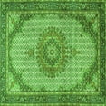thumbnail image 1 of Ahgly Company Indoor Square Medallion Green Traditional Area Rugs, 6' Square, 1 of 1