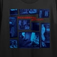 thumbnail image 2 of Paranormal Activity Blue Video Footage Collage Women's Black Crew Neck Short Sleeve Crop Top
-Medium, 2 of 7