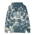 thumbnail image 3 of Oversized Camo Graphic Hoodie Mens Print Long Sleeve Outdoor Hunting Sweatshirts with Kangaroo Pocket, 3 of 5