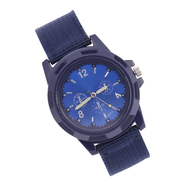 Reloj Militar Con Cinturón Tejido Con Cinturón De Tela, Reloj Militar Resistente Al Agua, Antioxidante, Alta Durabilidad Para Fuerza Aérea Terrestre Y Aérea Para Hombres