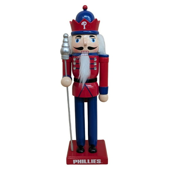 Philadelphia Phillies 12" Wooden Nutcracker Statue
