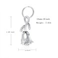 thumbnail image 2 of Rose Cutt Cremation Pendant Small Urns For Ashes Keepsake Urn Necklace Men Women Memorial Mini Urns Key chain, 2 of 5