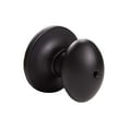 thumbnail image 6 of Matte Black Egg Privacy Door Knob with Turn-Button Lock for Bed and Bath, Adjustable Latch, 6 of 11