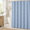 Fogblue-72"W x 78"L (Pack of 1), variant on 72x78 Long Shower Curtain Fog Blue 3d Embossed Half Bath