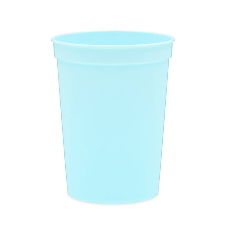 MODANU 10 Pcs Plastic Cups Bulk 16oz Reusable Stadium Tumbler