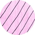 thumbnail image 1 of Ahgly Company Indoor Round Solid Pink Modern Area Rugs, 6' Round, 1 of 4