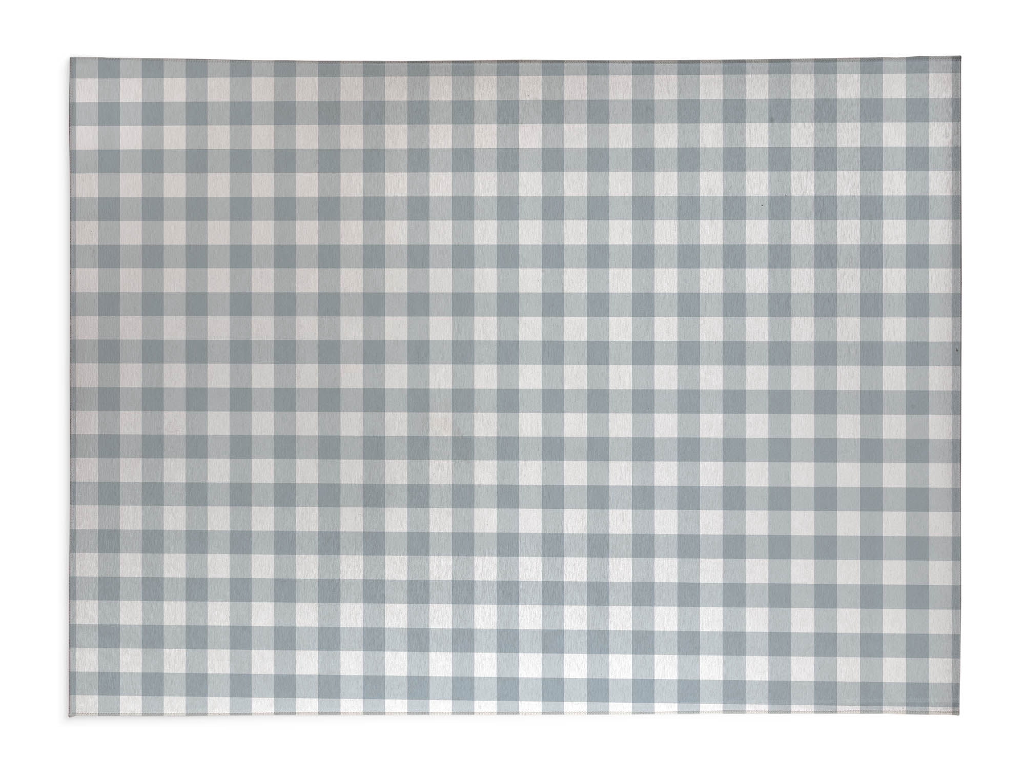 Proper Gingham Slate Blue Kids Play Mat