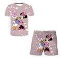 thumbnail image 1 of Conjuntos de ropa de Mickey Mouse para niñas de 1 a 14 años, camisetas de verano con cuello redondo y pantalones cortos con cintura elástica, ropa informal de dibujos animados, trajes 13T Gao Jinjia LED, 1 of 2