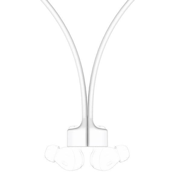 Geekria 2 Pack Earbuds Magnetic Anti-Lost Strap Compatible with AirPods/AirPods Pro, SAMSUNG, Soundcore, Soft Durable Material Lanyard, Neck Rope Cord (White)
