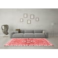 thumbnail image 3 of Ahgly Company Indoor Square Abstract Red Modern Area Rugs, 6' Square, 3 of 4