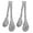 Silver, variant on ABPETE Shell Tongs,Heavy Duty Stainless Steel Appetizer Tongs for Pastries Dishwasher Safe & Rust-Proof (2-Pack,Silver)