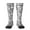2 Black-2, variant on Hand Drawn Snake print thigh-high socks, crafted for both men and women with a stretchy, high-opaque design perfect for daily wear