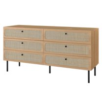 Dresser Drawer Chest, Brown Oak, Wood, Bedroom Living, Modern Contemporary HB35732