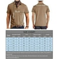 thumbnail image 5 of Men's Casual Polo Shirts Classic Button Basic Short Sleeve Shirt Solid Color Cotton Tees Golf Stylish Tops, 5 of 10