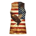 thumbnail image 3 of YueHuiYing USA 250th Anniversary Men's Shirt Crewneck Pullover Tank Tops Summer Sleeveless Shirts Beach Graphic Tops, 3 of 4
