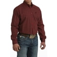thumbnail image 3 of Cinch Red & Black Geometric Print - Mens Shirt  - Mtw1105724, 3 of 4
