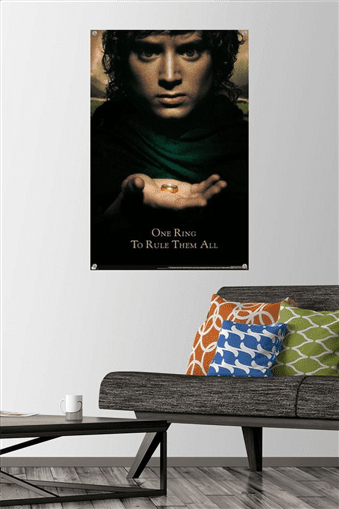 The Lord of the Rings: The Fellowship of the Ring - One Sheet Wall Poster with Pushpins, 22.375" x 34"
