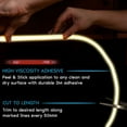 thumbnail image 3 of Luxrite LED Strip Lights 16.4FT, 3500K Natural White, 8mm, 270 Lumens/FT, Cut to Length, 3W/FT, CRI 90, UL Listed, 3 of 7
