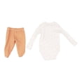 thumbnail image 2 of Conjunto George Conjunto, marca George, pañalero manga larga, pantalón con pie, color neutro, talla 3M, 2 of 4
