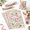 Pink 1, variant on Green 5 20x14 Inch Gift Wrap Tissue Paper with Leaf Design, 50 Count