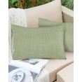 thumbnail image 6 of Vintage Sage Green Throw Pillow Covers, Farmhouse Retro Beige Solid Color Soft Breathable Pillow Cases with Invisible Zipper for Sleeping, Queen Size Pillowcases for Couch Bed Sofa Chair 20x30 Inches, 6 of 6