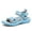 Blue, variant on Earlde Girl's Sport Sandals Closed Toe Water Hiking Beach Outdoor Shoes