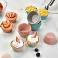 thumbnail image 5 of Hariumiu Silicone Muffin Cups 12/24pcs/set Silicone Muffin Cup Round Non-stick Bpa Dishwasher Safe Cake Cupcake Baking Mold Nonstick Muffin Cups, 5 of 9