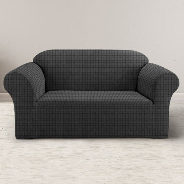 COMFII HOME Stretchy Loveseat Cover 2 Seater Antislip, 360 Elastic