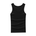 thumbnail image 3 of Free Shipping Spring Savings Clearance! LADIGASU Men's Solid Color Exercise Close-fitting High Resilience Round Neck Fitness Short-sleeved Top, 3 of 3