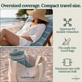thumbnail image 4 of CLOUDSCAPE 6 Packs Oversized Premium Beach Towels Set- 39"x71", Highly Absorbent, Quick Dry, Sand Free Beach Essentials for Women, Lightweight Pool Towel,&nbsp;Easy Pack Bath Towel, Multicolor5, 4 of 10