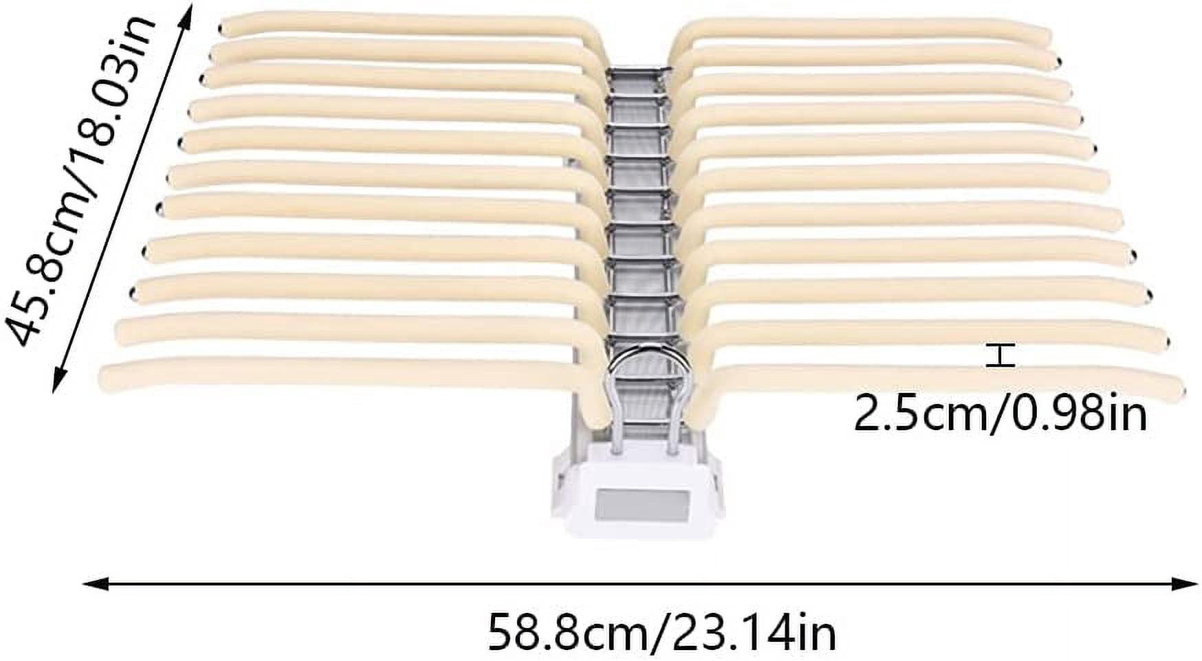Fetcoi, Pants Rack Pull Out Trousers Rack 22 Arms Steel Pull Out Pants Hanger