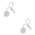 thumbnail image 1 of Ounissouiy Minimalist LED Wall Lamp Fixture Flexible Hose 3W for Bedroom Loft Home Interruptor de cabeza blanca 2piezas, 1 of 4